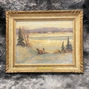 Painting titled  Winter Que by the Canadian artist Joseph Giunta